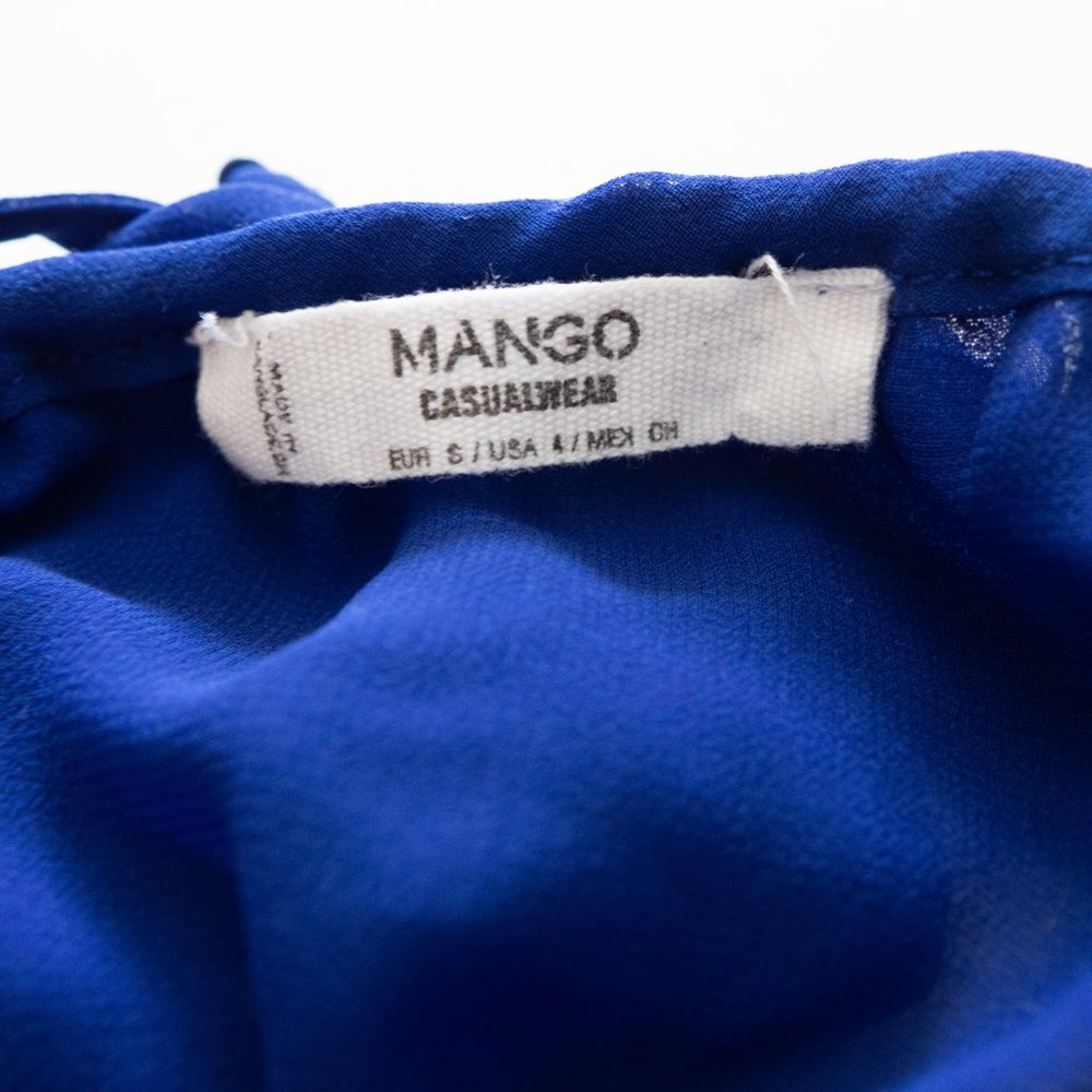 Mango Blue Flowy Dress‎ - Picture 2 of 4
